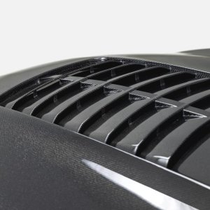 Ford Mustang Hood - Anderson Composites - Type GT5 Double Sided Carbon Fiber - `15-`20